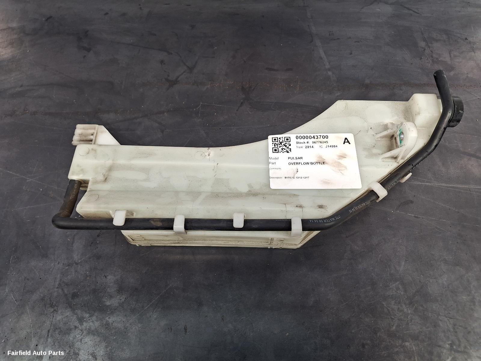 2012-2017 Nissan Pulsar Overflow Bottle