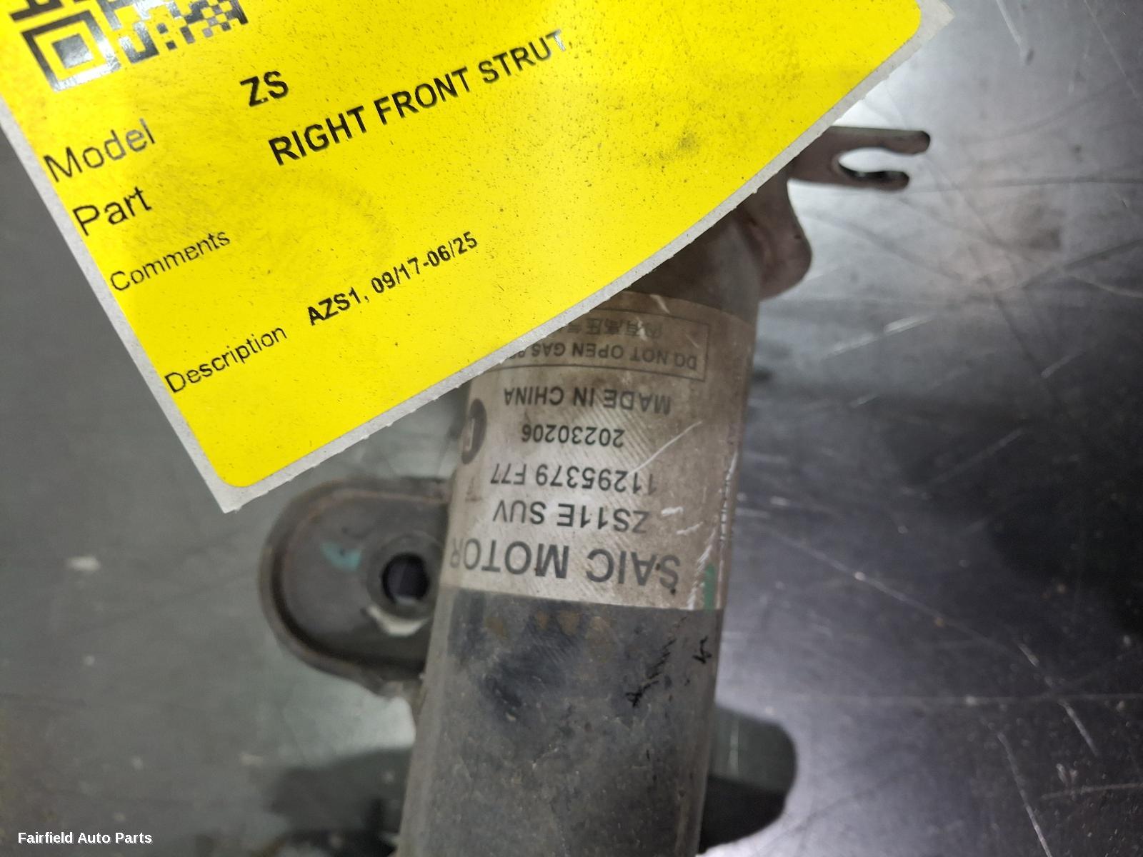 2017-2025 Mg Zs Right Front Strut