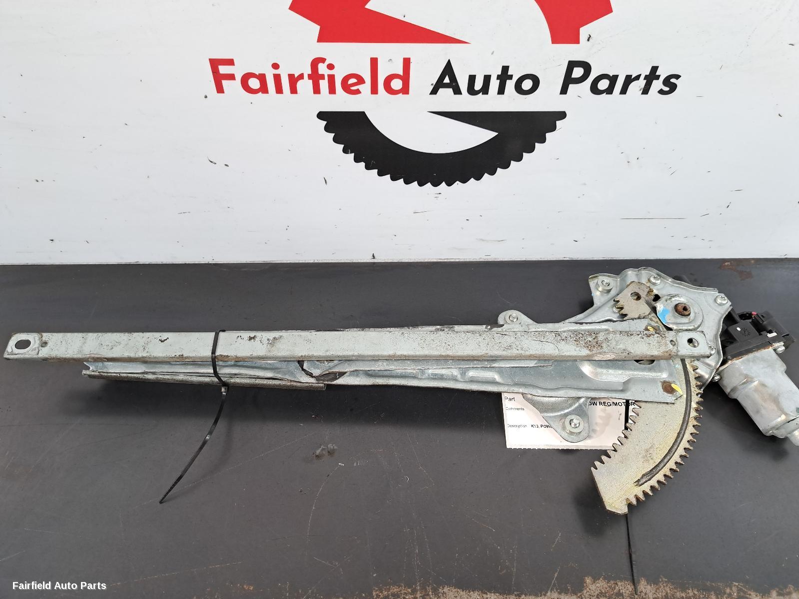2010-2016 Nissan Micra Left Front Window Reg Motor