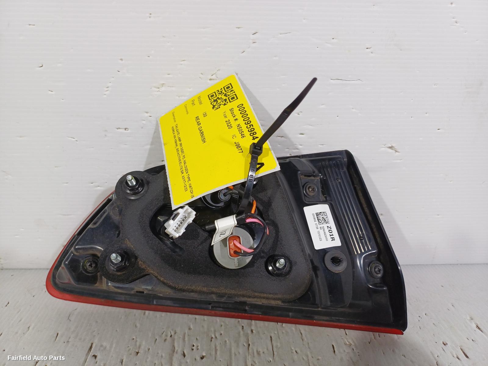 2017-2023 Hyundai I30 Rear Garnish