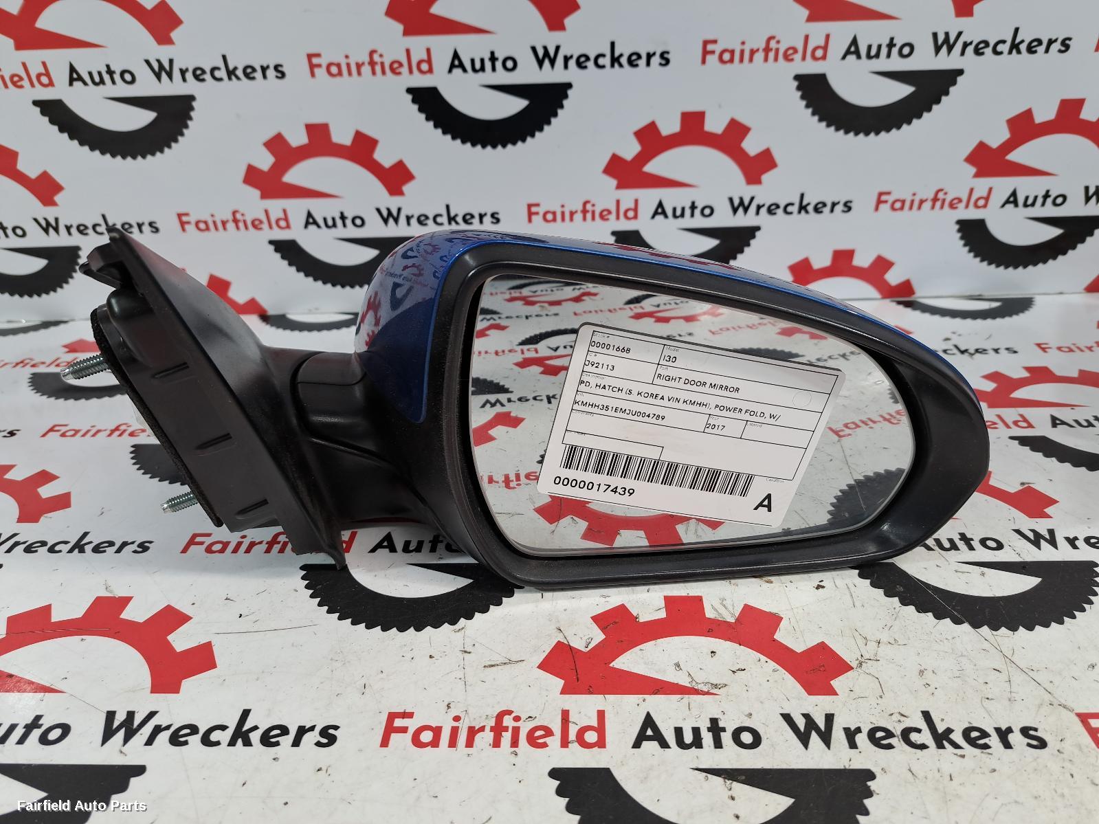 2017-2023 Hyundai I30 Right Door Mirror