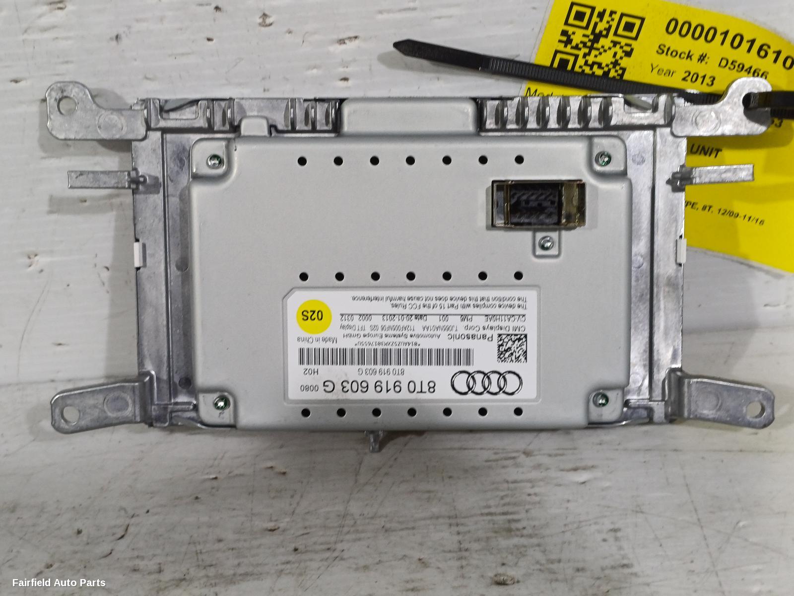 2009-2016 Audi A5 Radio Cd Dvd Sat Tv