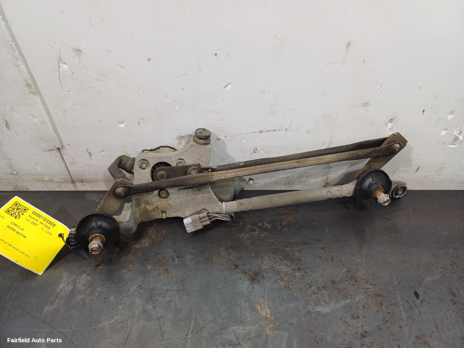 2007-2013 Toyota Corolla Wiper Motor