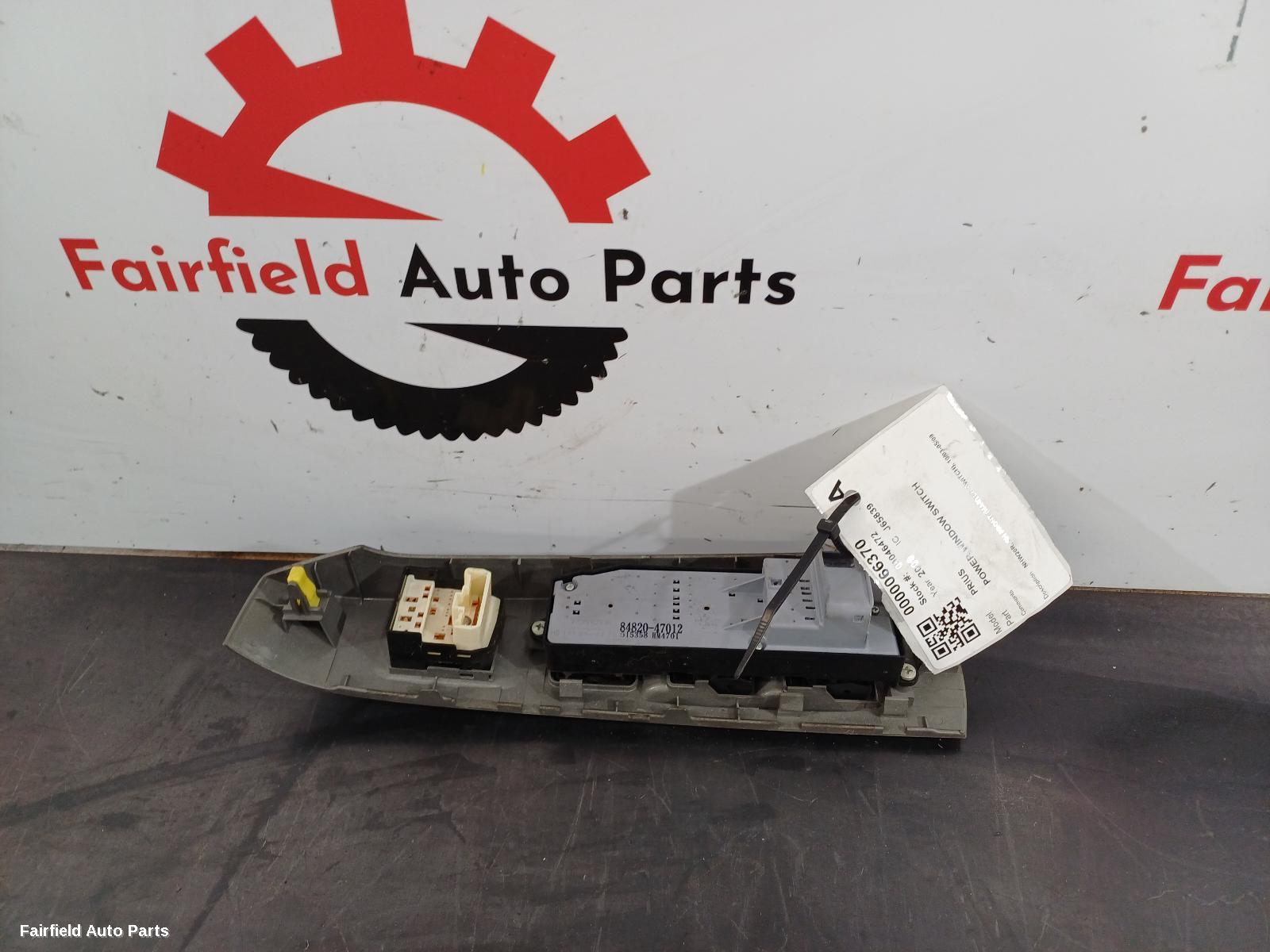 2003-2009 Toyota Prius Pwr Dr Wind Switch