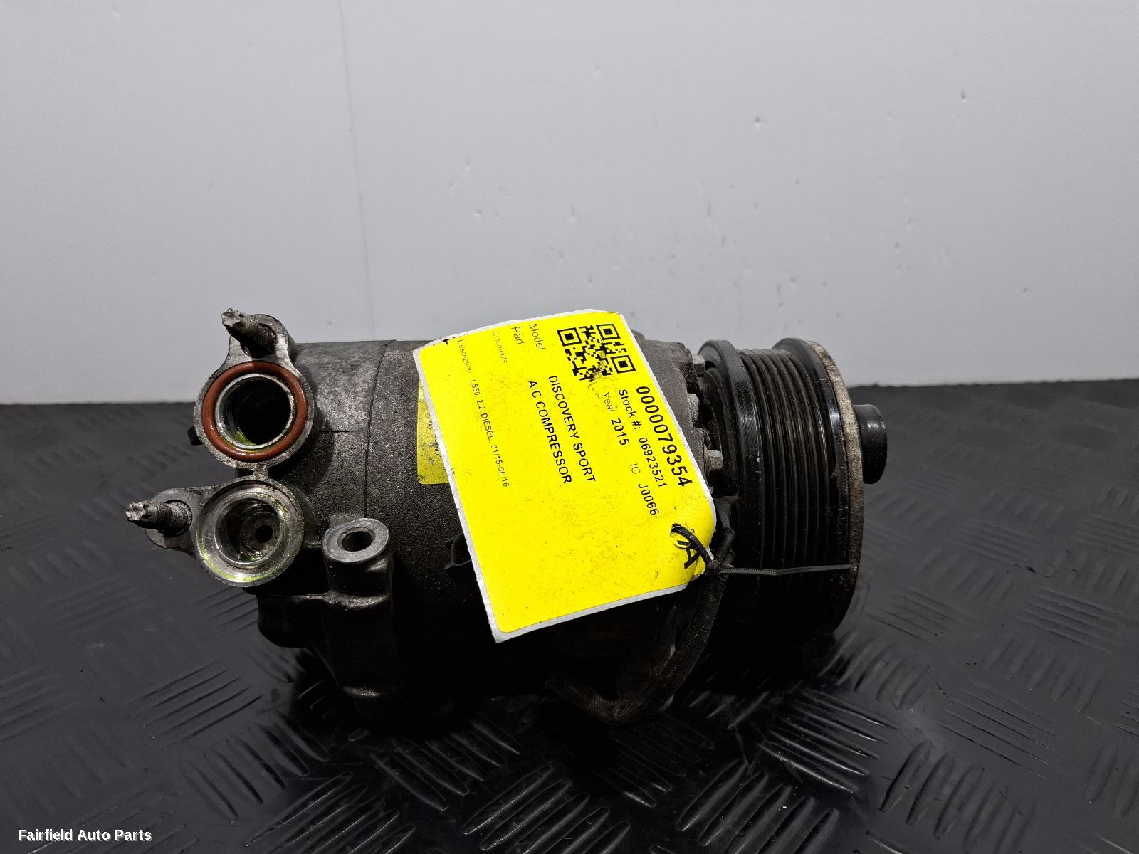 2015-2016 Land Rover Discovery Sport A C Compressor