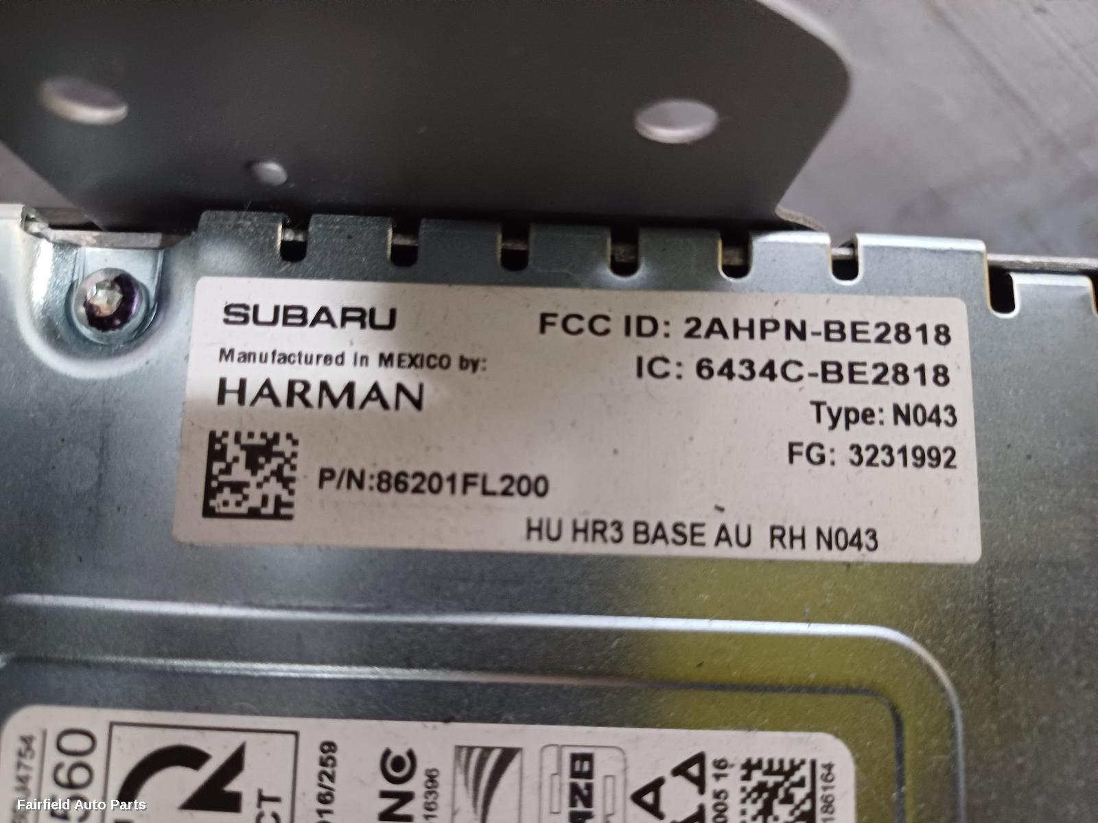 2016-2022 Subaru Impreza Radio Cd Dvd Sat Tv