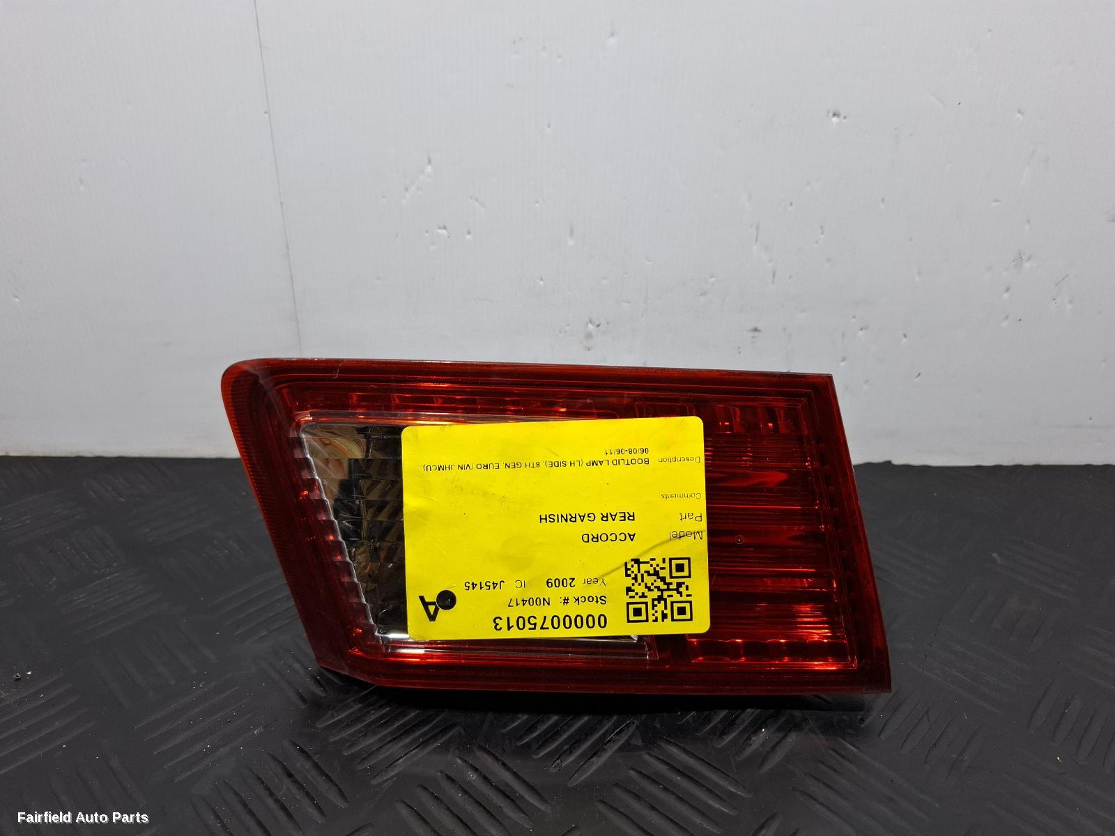 2008-2011 Honda Accord Rear Garnish