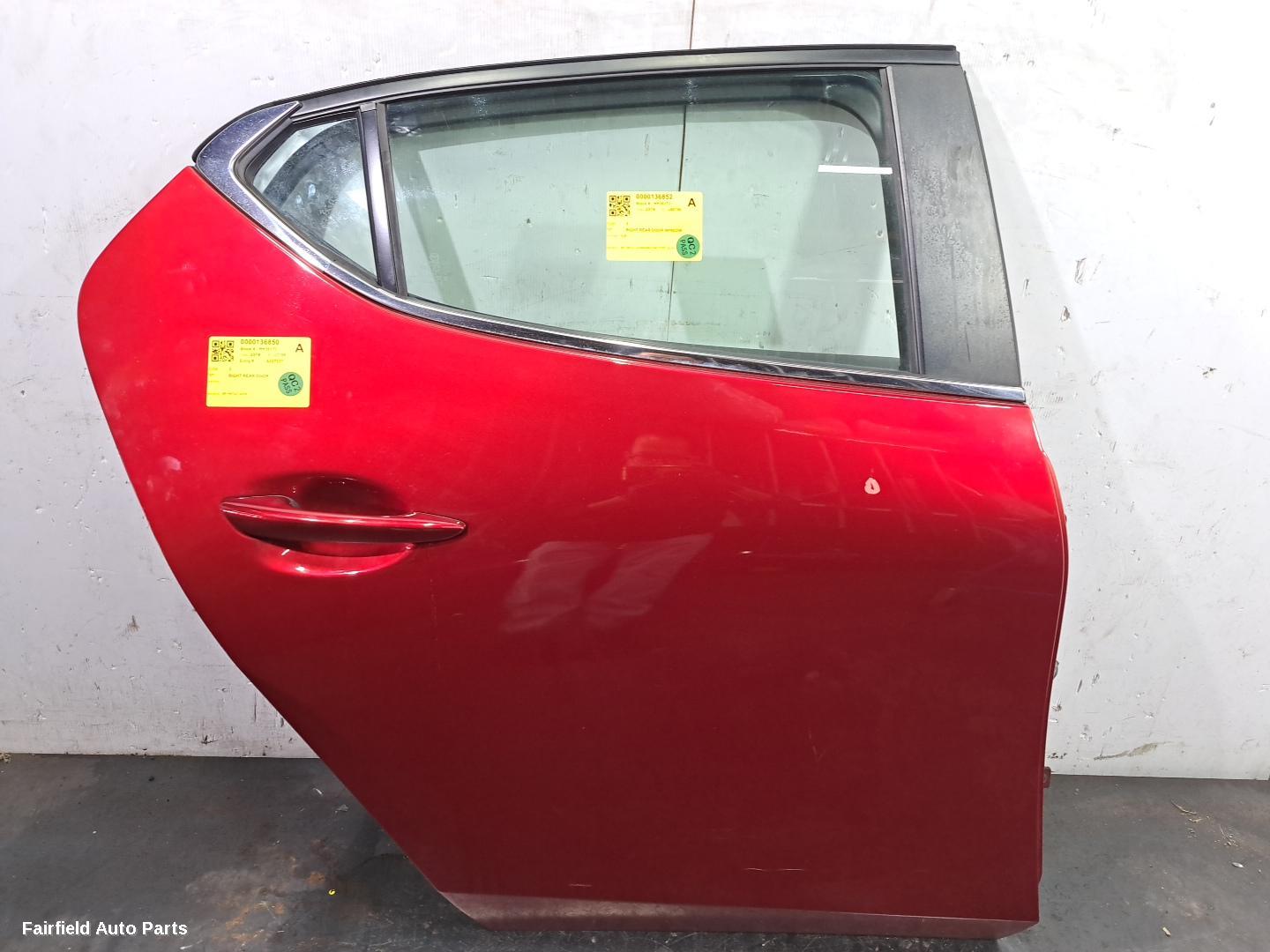 2019-2026 Mazda 3 Right Rear Door Sliding