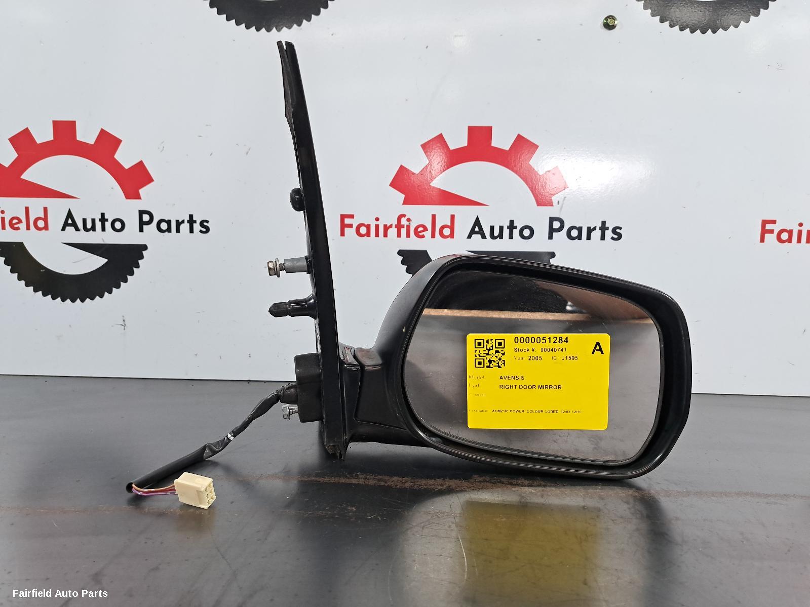2003-2010 Toyota Avensis Right Door Mirror