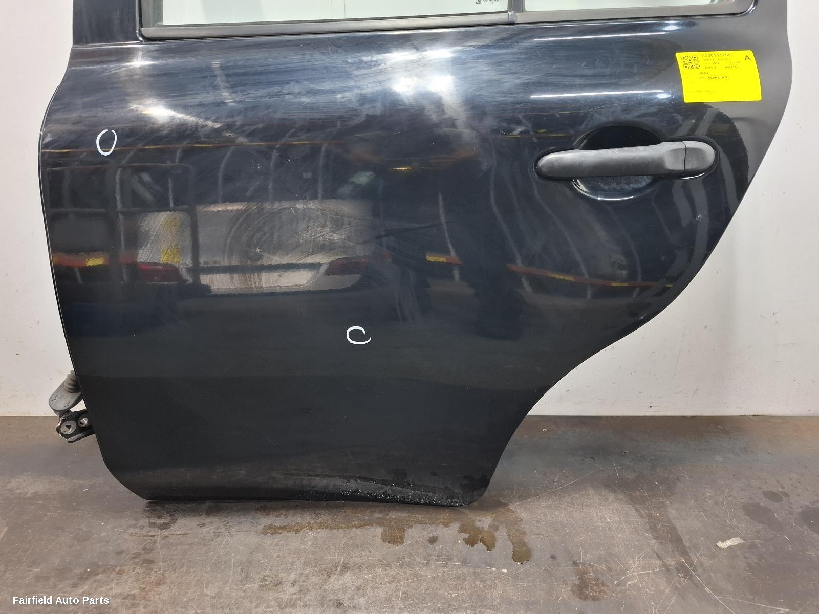 2010-2016 Nissan Micra Left Rear Door Sliding