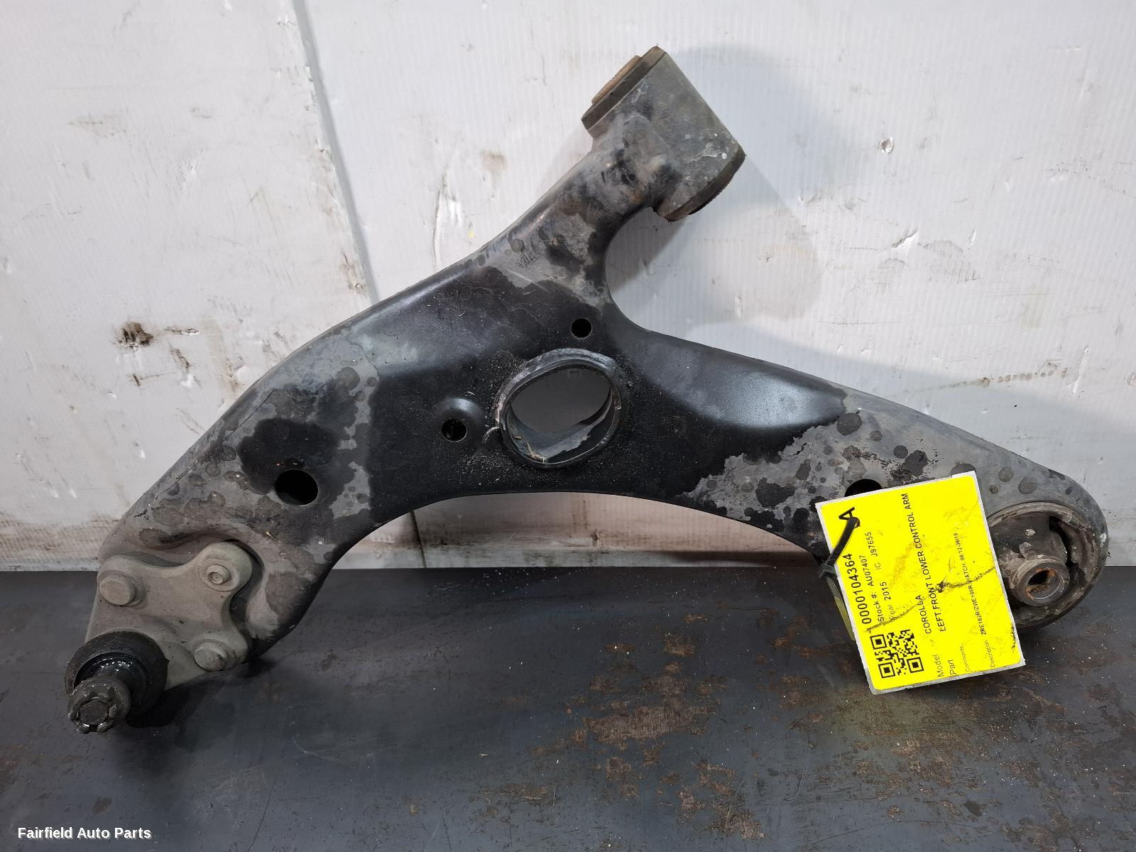 2012-2018 Toyota Corolla Left Front Lower Control Arm