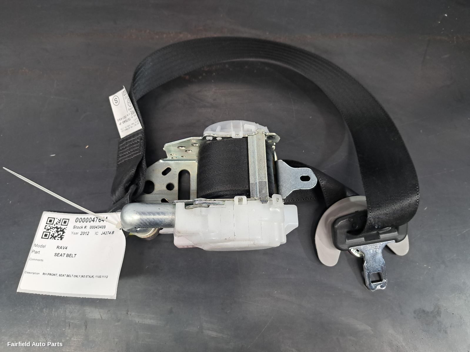 2005-2012 Toyota Rav4 Seatbelt Stalk