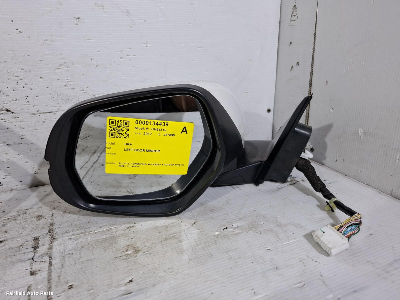 2014-2018 Honda Hrv Left Door Mirror