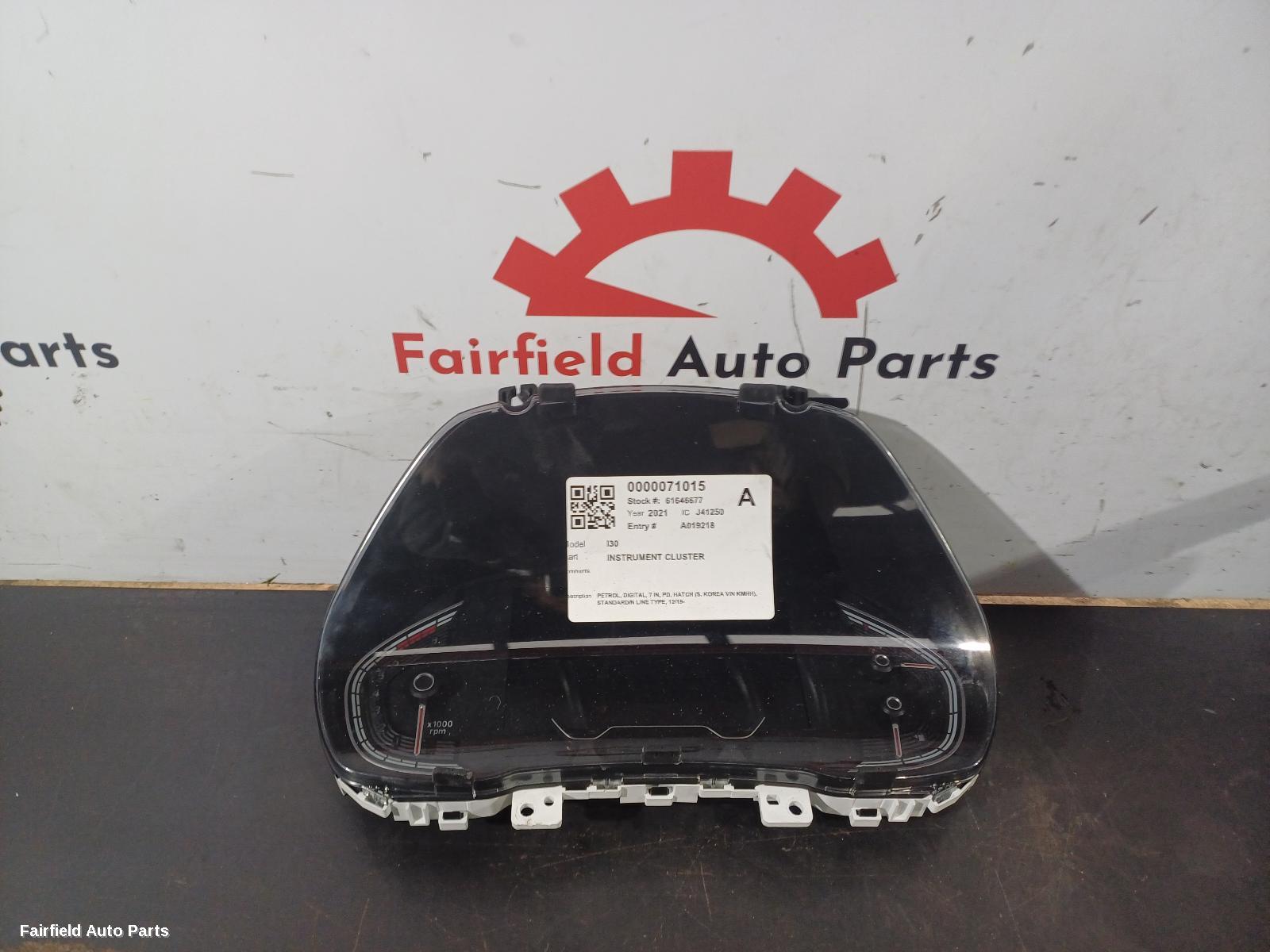 2019-2023 Hyundai I30 Instrument Cluster