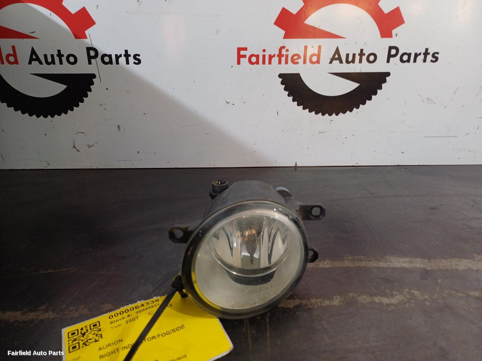 2006-2009 Toyota Aurion Right Indicator Fog Side