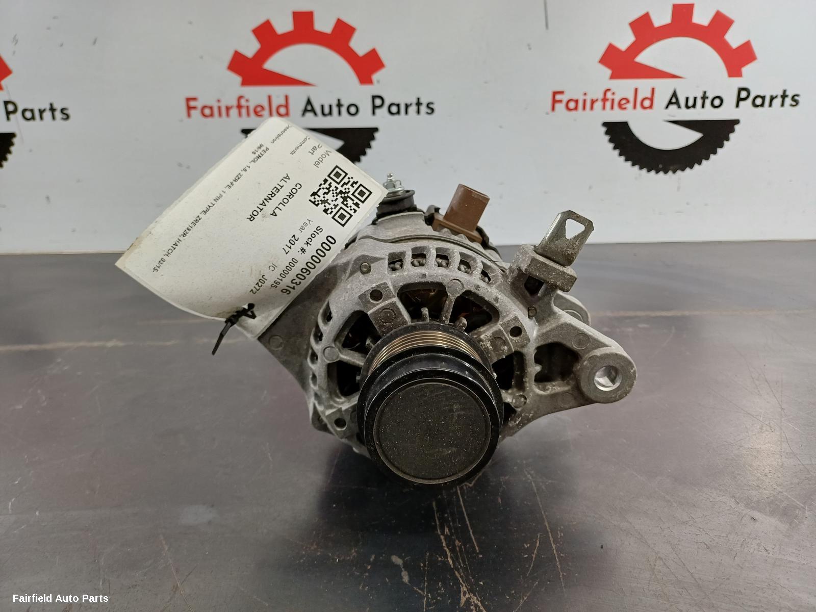 2015-2018 Toyota Corolla Alternator