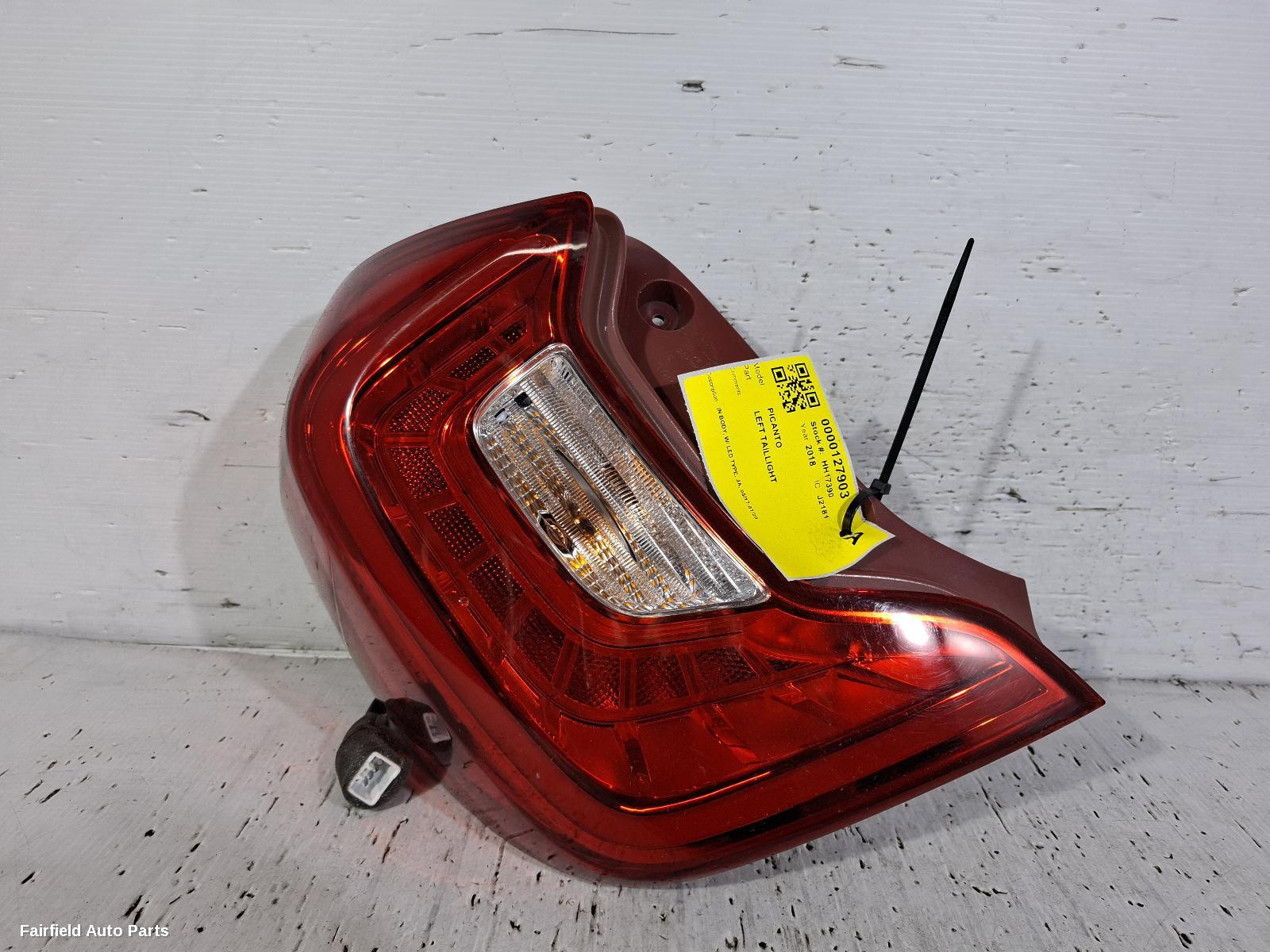 2017-2020 Kia Picanto Left Taillight