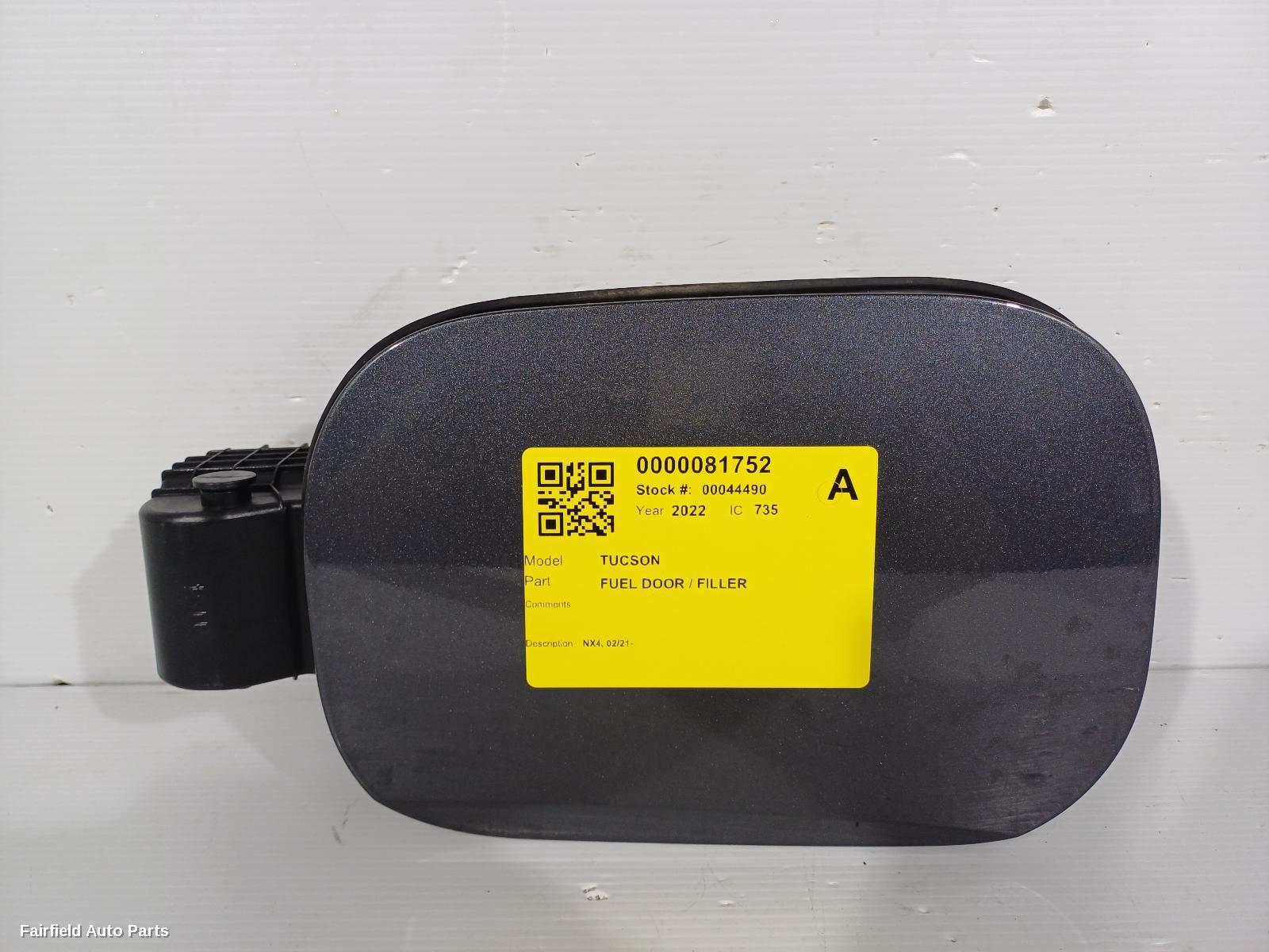 2021-2026 Hyundai Tucson Fuel Door   Filler