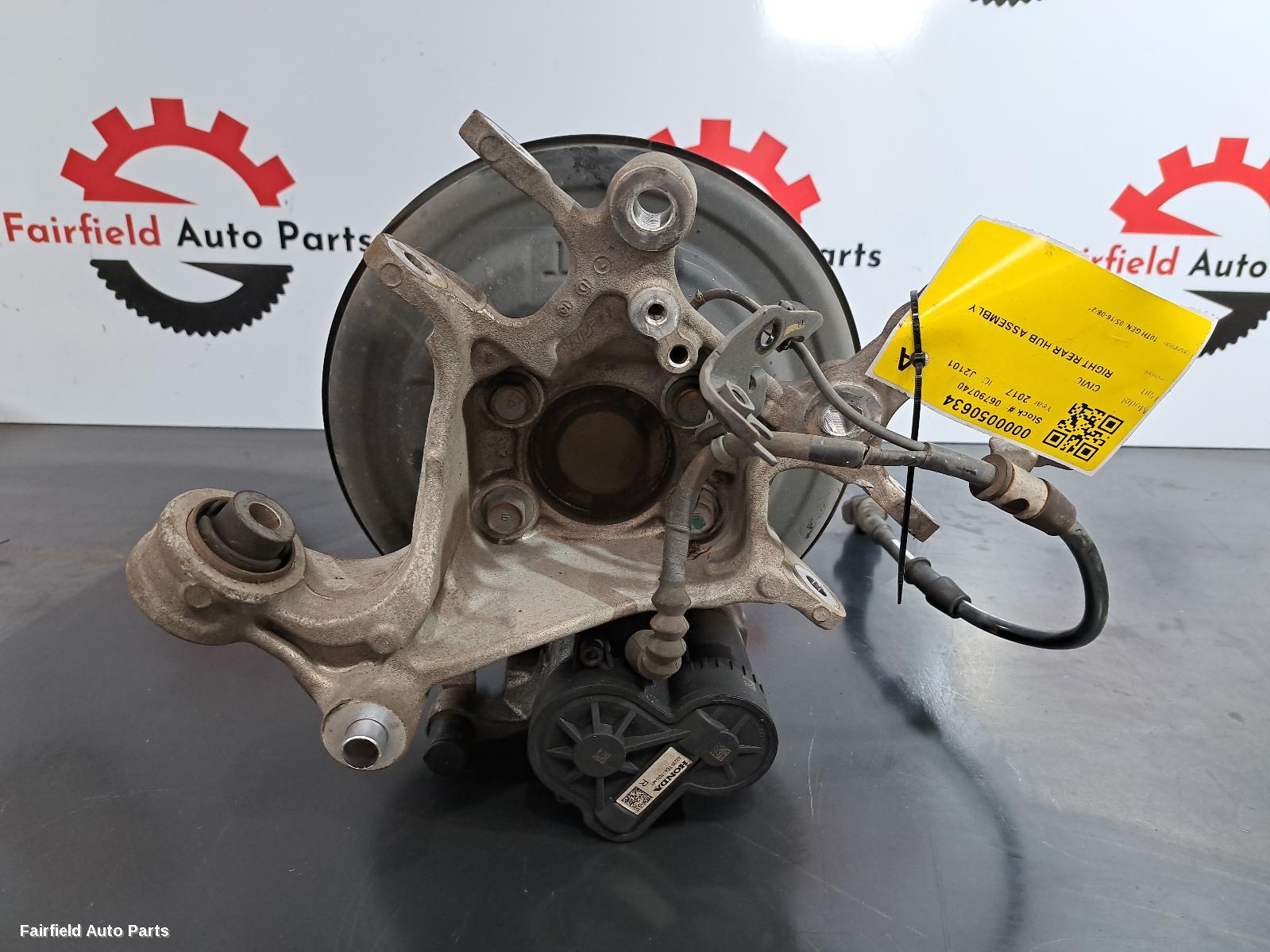 2016-2021 Honda Civic Right Rear Hub Assembly