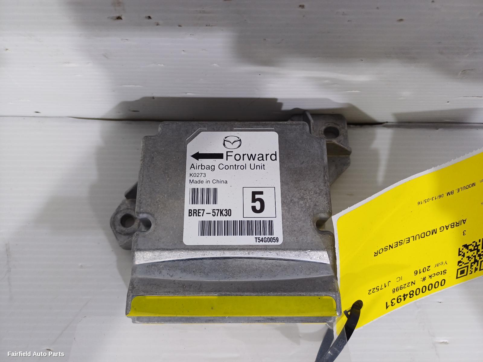 2013-2016 Mazda 3 Airbag Module Sensor