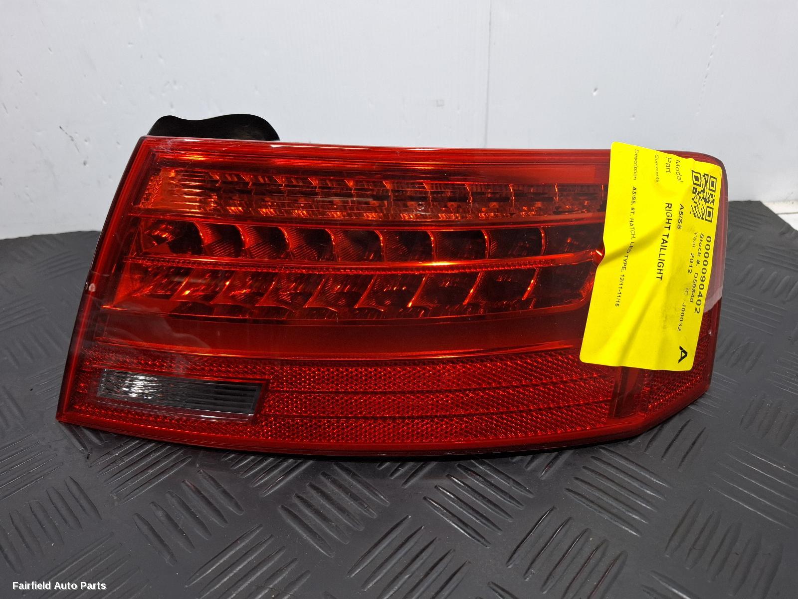 2011-2016 Audi A5 Right Taillight
