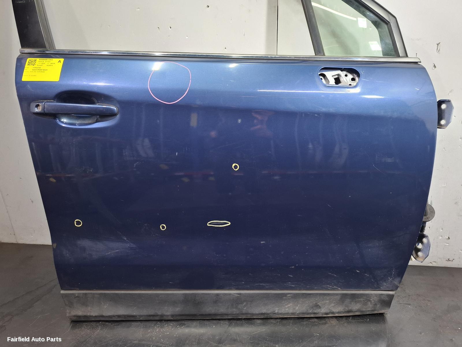 2012-2018 Subaru Forester Right Front Door