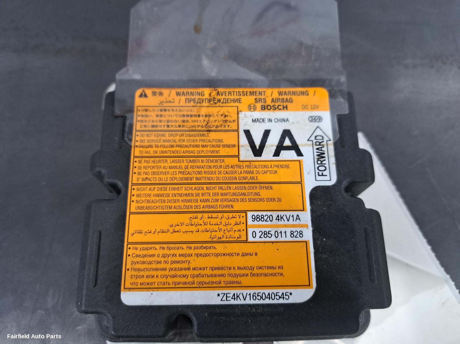 2015-2023 Nissan Navara Airbag Module Sensor