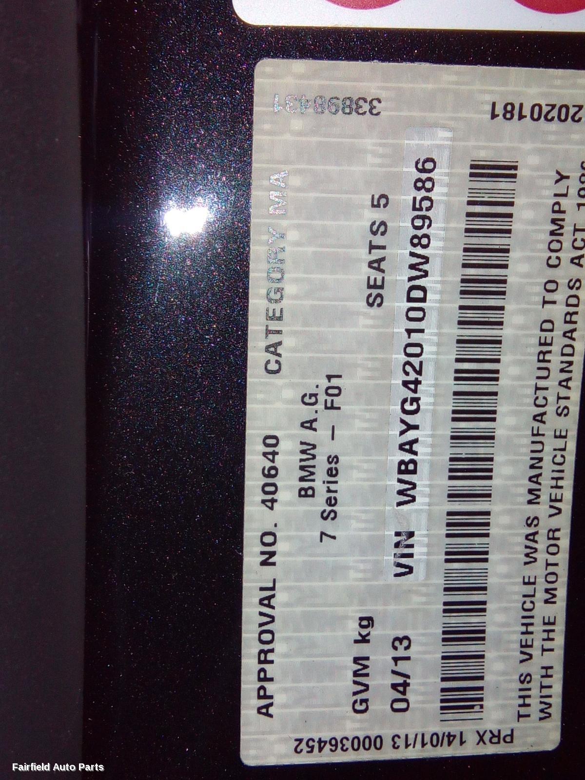 2009-2015 Bmw 7 Series Left Rear Strut