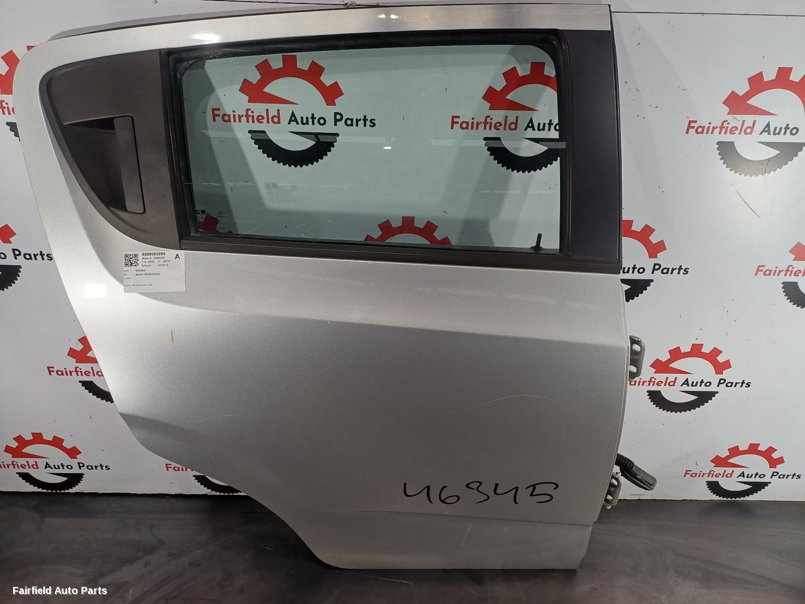 2011-2018 Holden Barina Right Rear Door Sliding