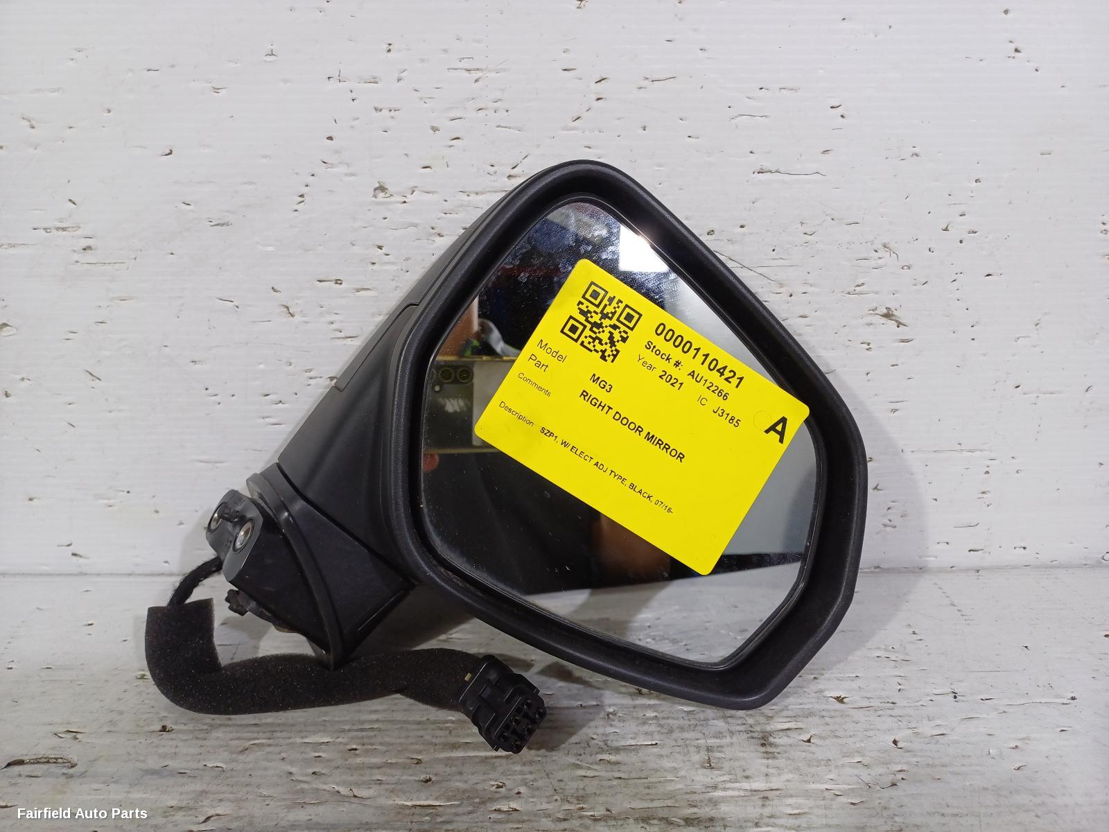 2016-2024 Mg Mg3 Right Door Mirror