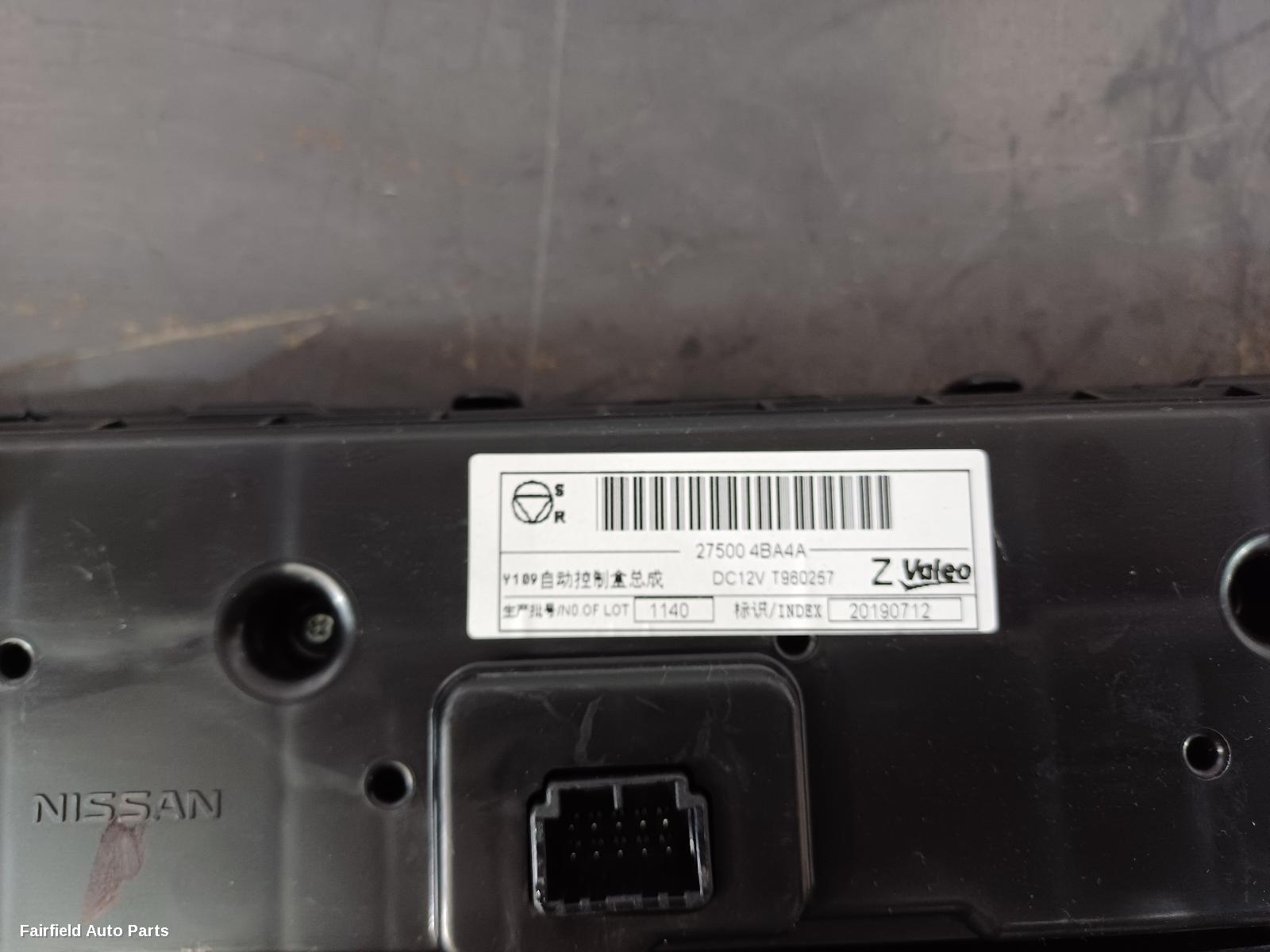 2014-2022 Nissan Xtrail Heater Ac Controls