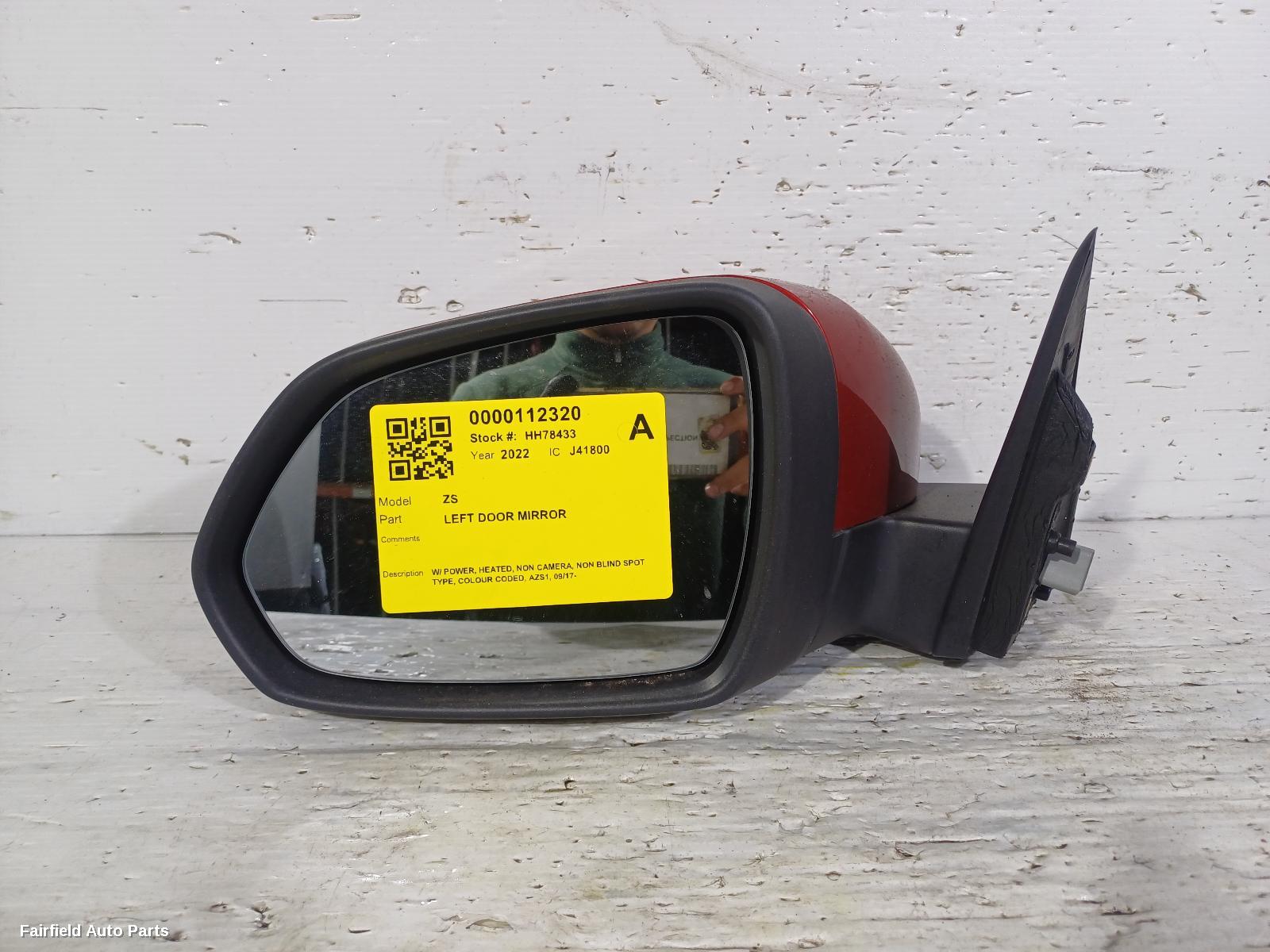 2017-2024 Mg Zs Left Door Mirror