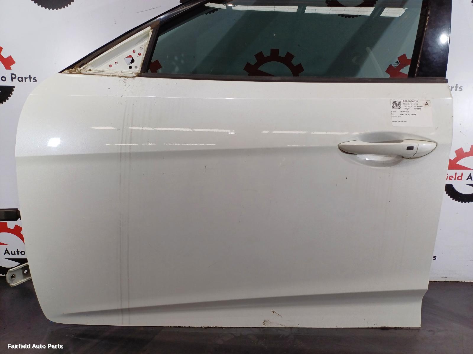 2011-2018 Hyundai Veloster Left Front Door