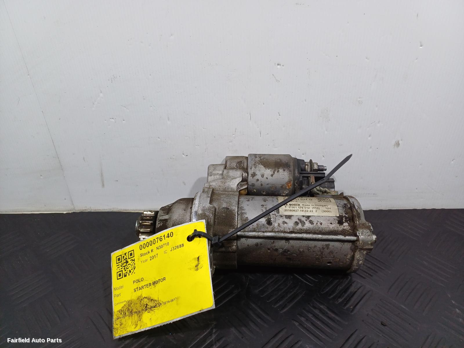 2014-2017 Volkswagen Polo Starter