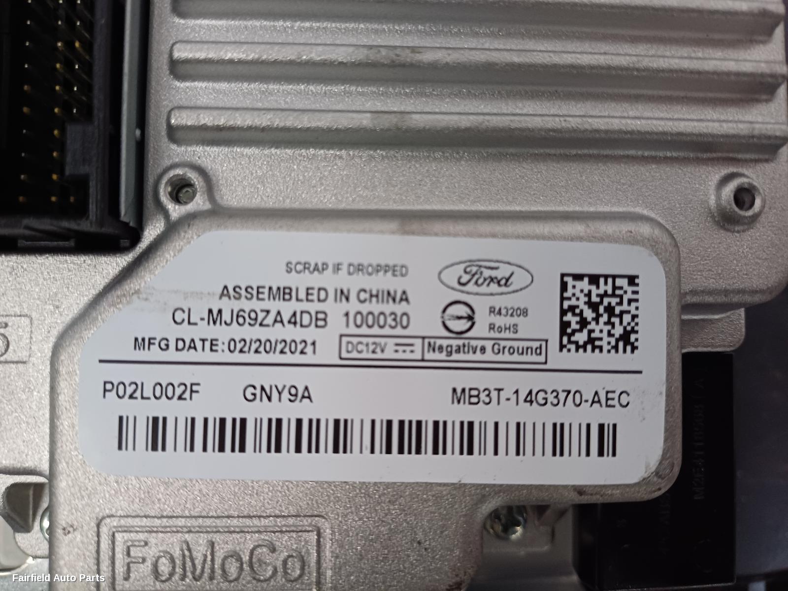 2018-2022 Ford Ranger Radio Cd Dvd Sat Tv