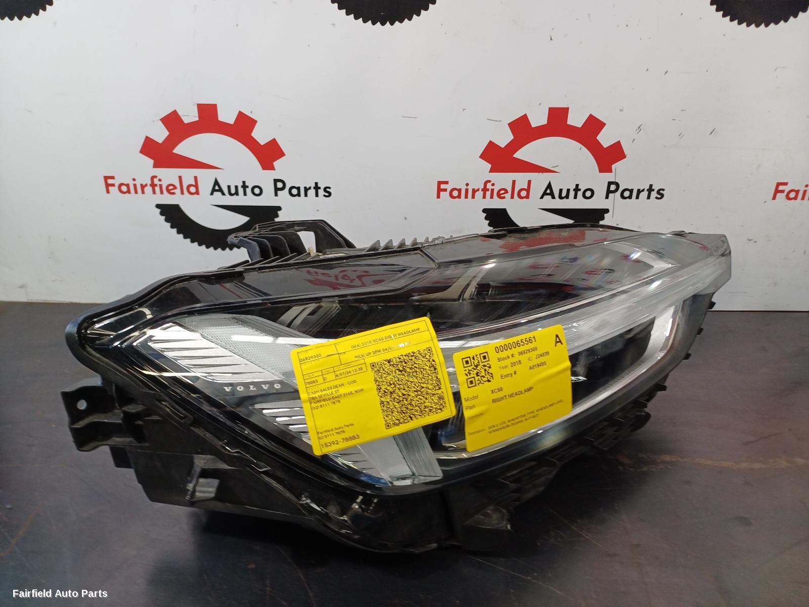 2017-2021 Volvo Xc60 Right Headlamp