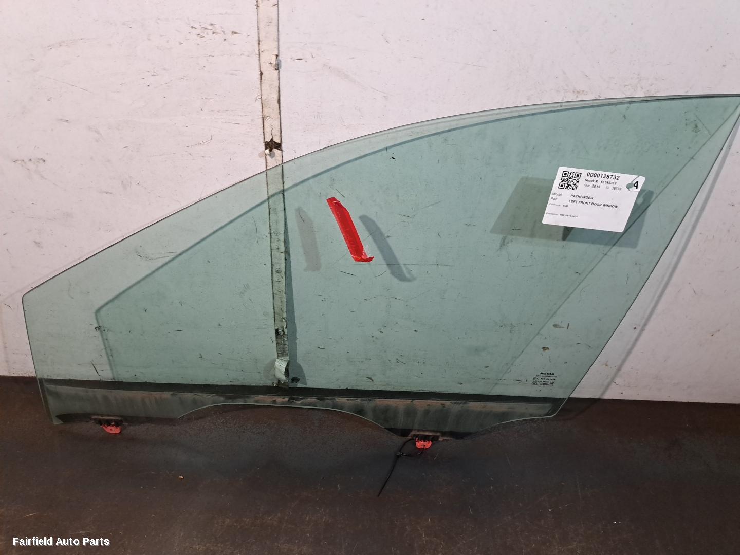 2013-2021 Nissan Pathfinder Left Front Door Window