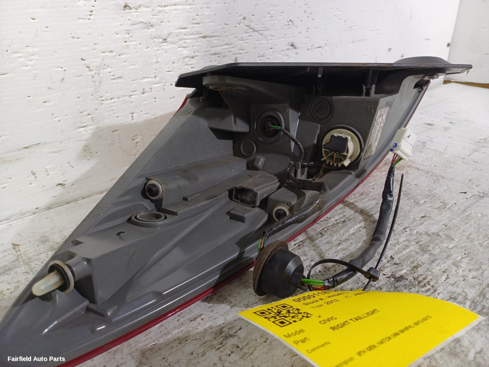 2012-2015 Honda Civic Right Taillight