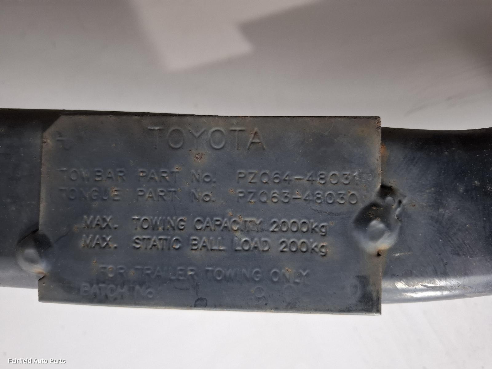 2007-2014 Toyota Kluger Towbar