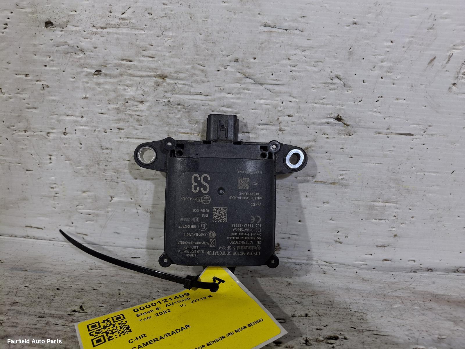 2016-2023 Toyota C-hr Reverse Camera