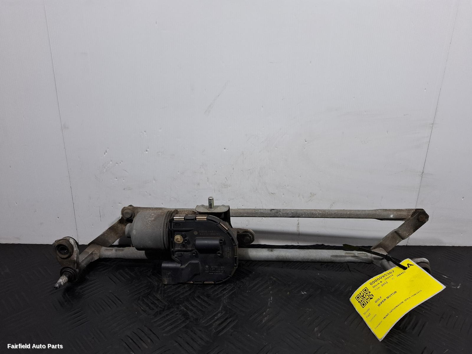 2008-2013 Volkswagen Golf Wiper Motor