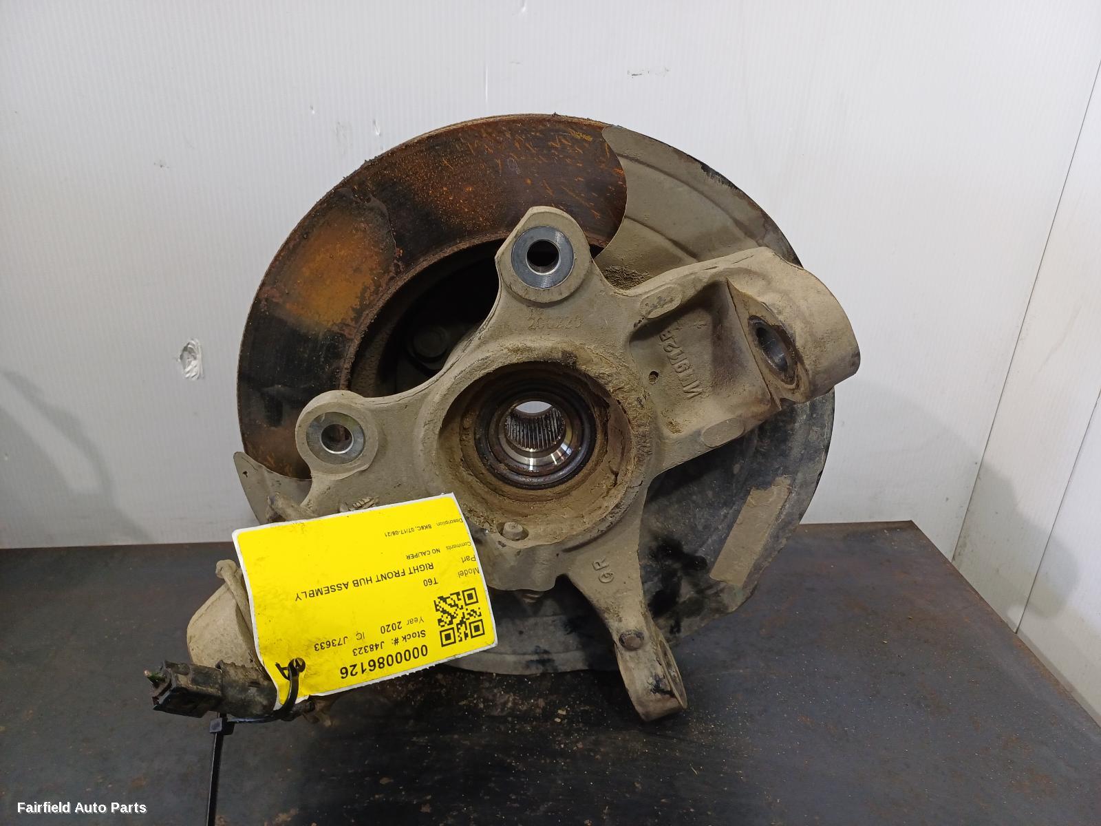 2017-2021 Ldv T60 Right Front Hub Assembly