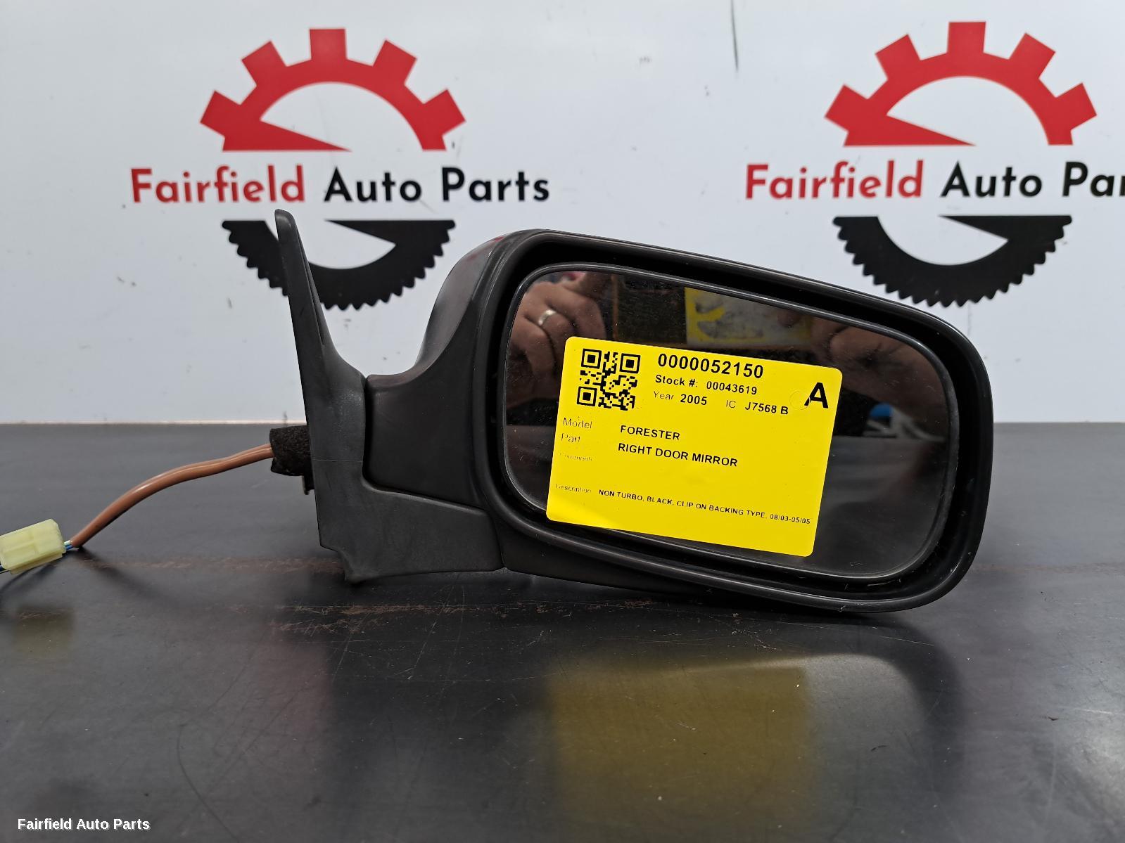 2003-2005 Subaru Forester Right Door Mirror