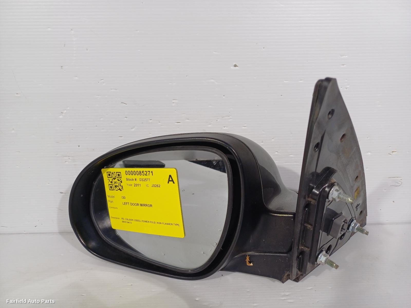 2007-2012 Hyundai I30 Left Door Mirror