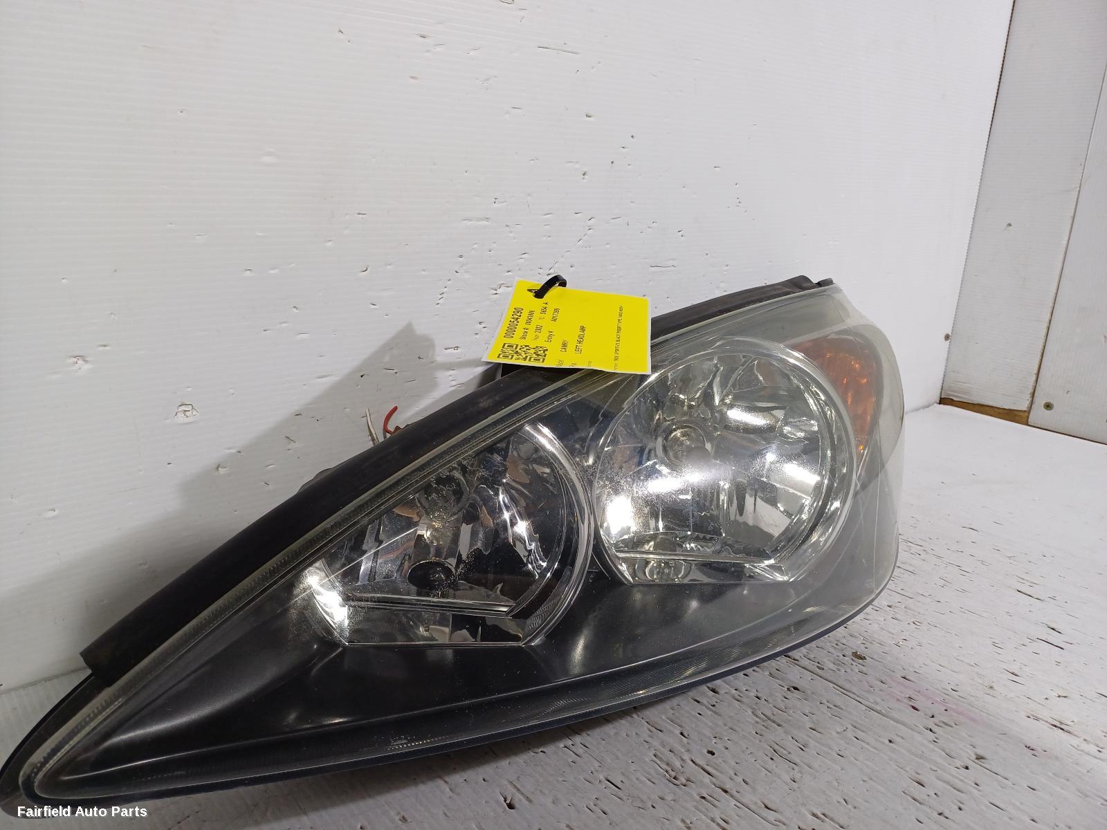 2002-2004 Toyota Camry Left Headlamp