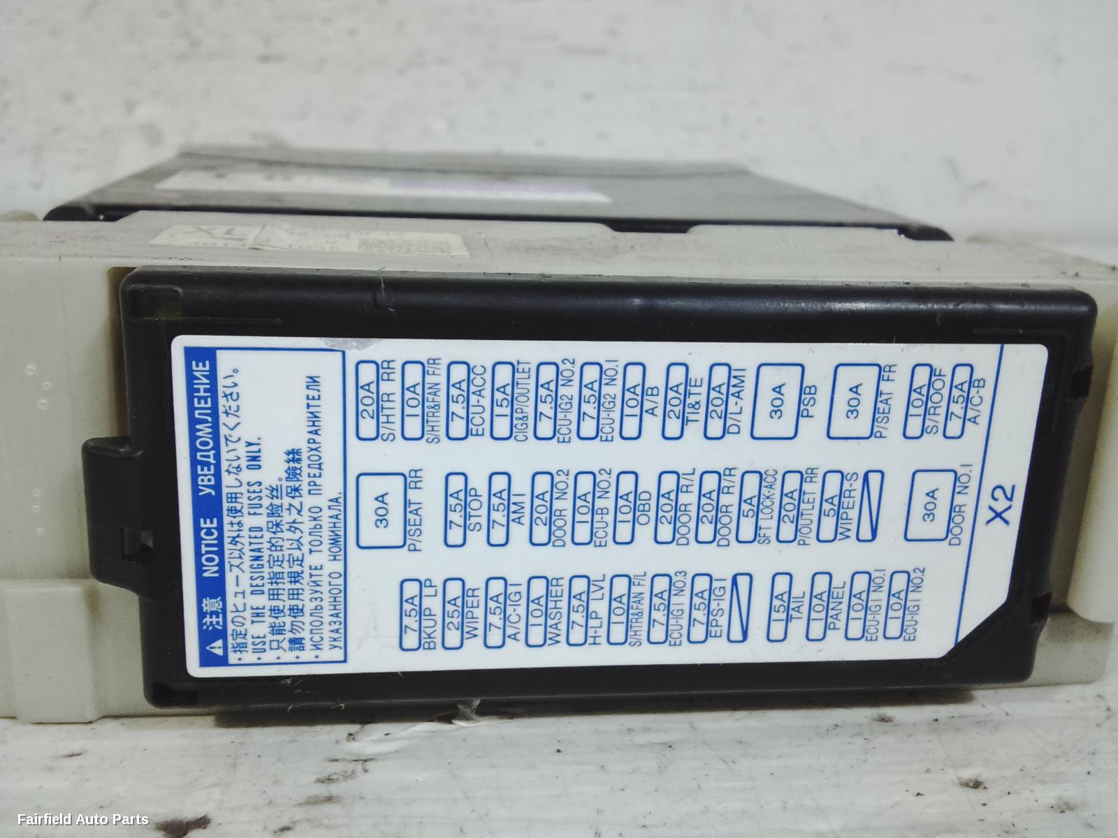 2011-2017 Toyota Camry Fuse Box