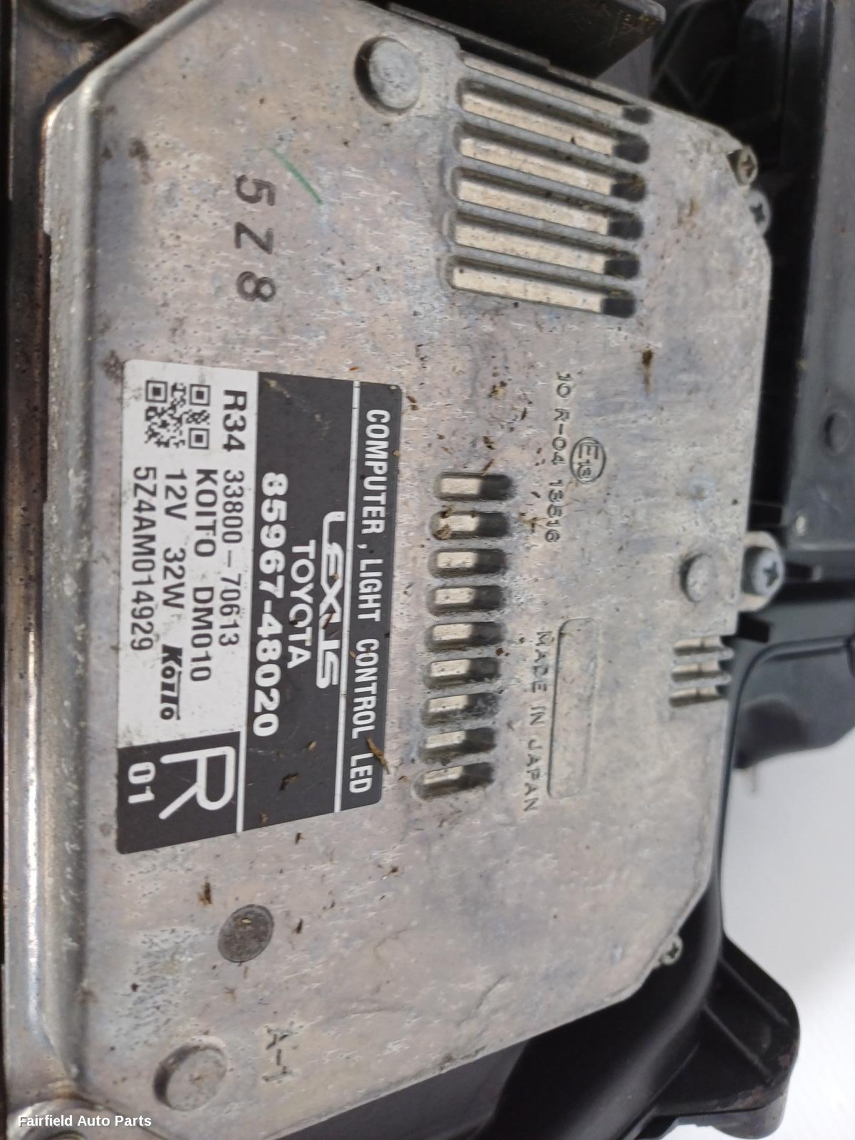 2015-2020 Lexus Gs Right Headlamp