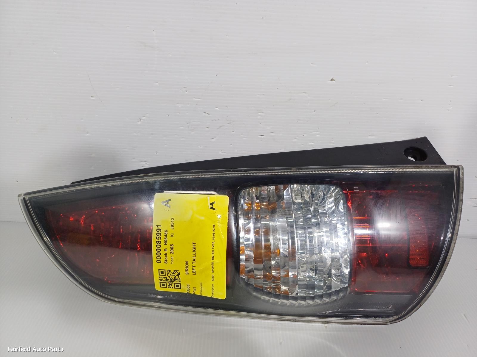 2005-2006 Daihatsu Sirion Left Taillight