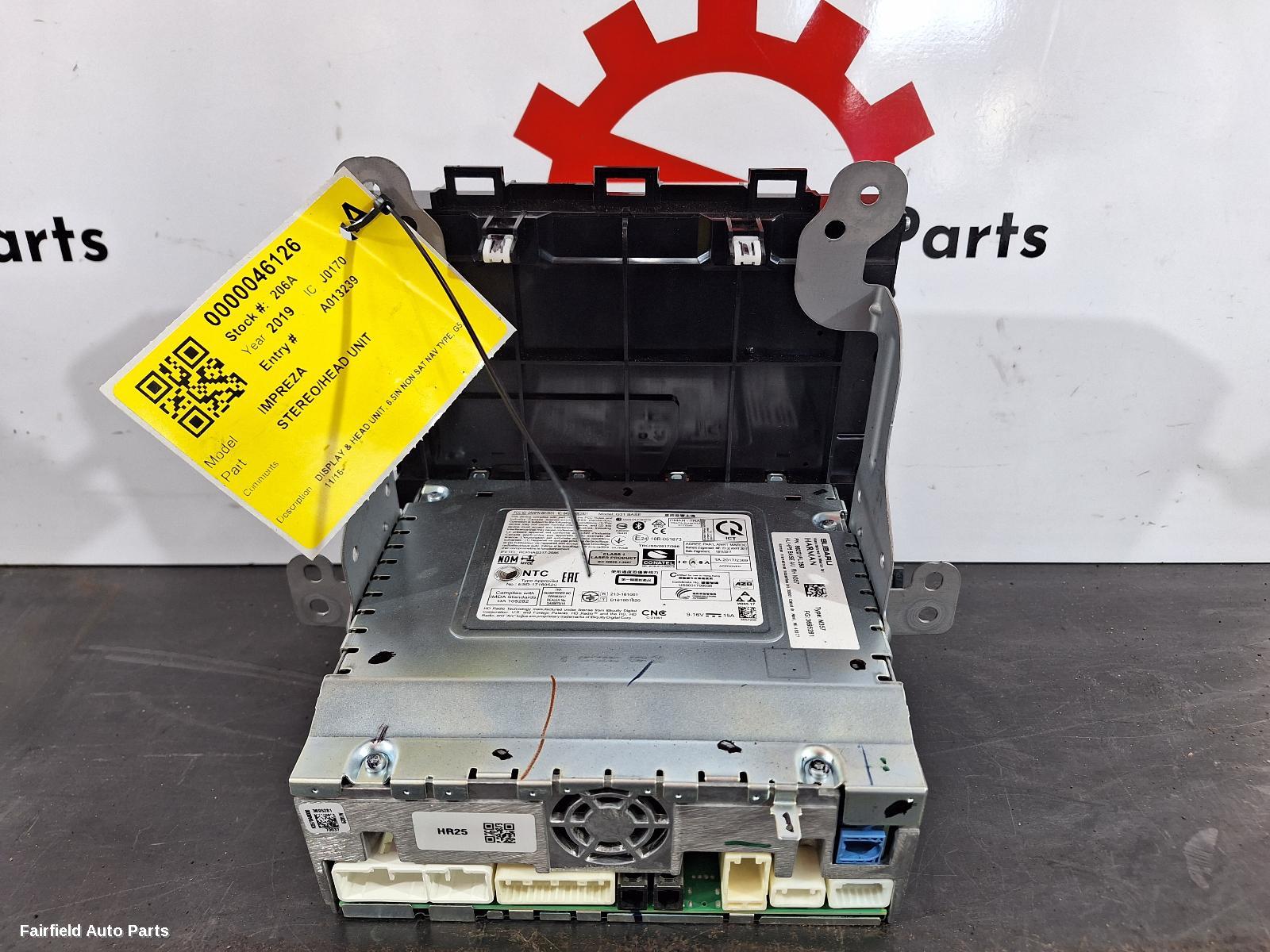 2016-2022 Subaru Impreza Radio Cd Dvd Sat Tv