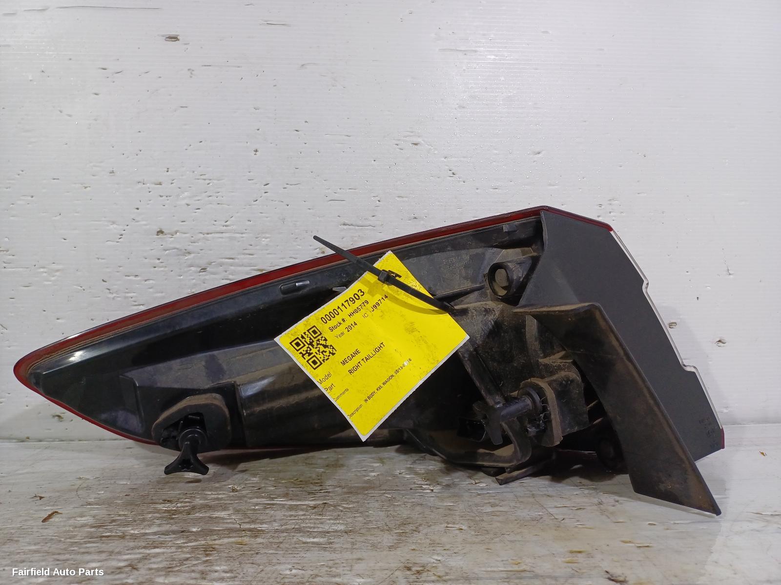 2013-2016 Renault Megane Right Taillight